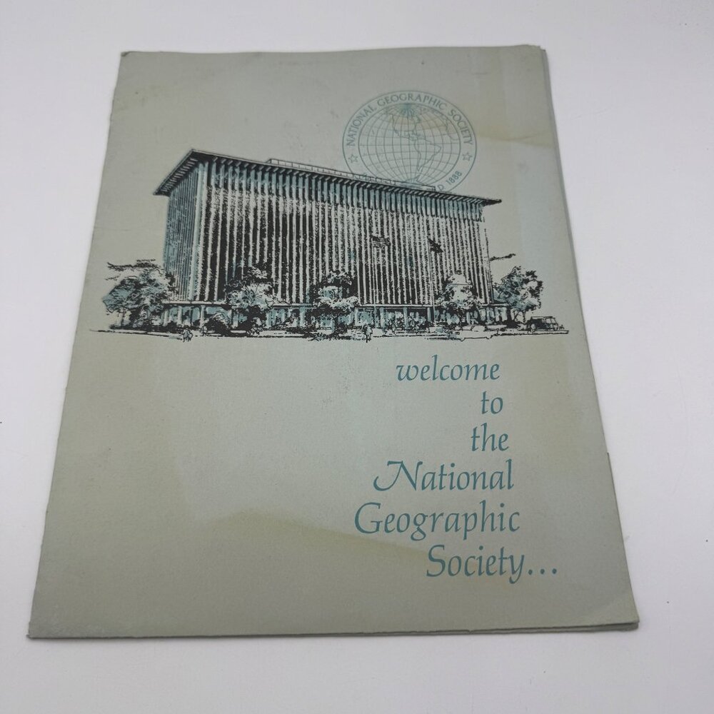 Vintage National Geographic Society Welcome Folder With Inserts